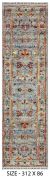 3' X 10' Kazak Wool Hand Knotted Rug 539344