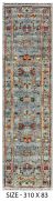 3' X 10' Kazak Wool Hand Knotted Rug 539346
